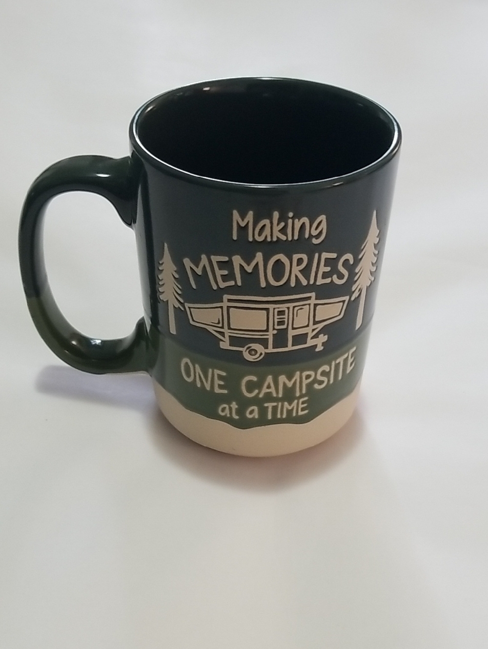 Cracker Barrel Coffee Mug " Making Memories One Campsite At A Time "